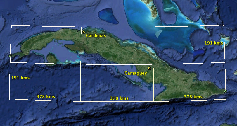 Cuba dividida en 3.